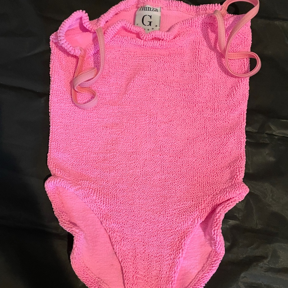 Hunza g pink one piece